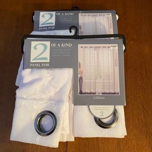 Grommet panel curtains 40x84